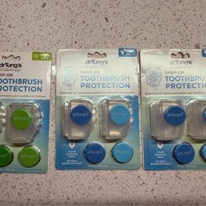 drTung's Organic Toothbrush Protection Covers, 6 Total, NWT